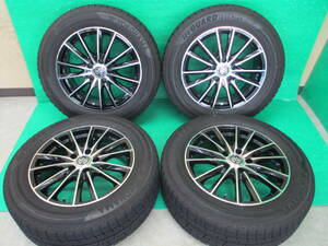 YOKOHAMA ICEGRAUD 225/60R17 LEHRMEISTER 17×7J+38 5H-114.3 4本set 埼玉県発 現物確認OK♪アルファード ヴェルファイア CX-30 デリカD5