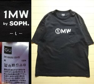 【GU×1MW by SOPH.】半袖 ポケット Tシャツ ブラック SIZE:LARGE (ジーユー,ソフ,FCRB,uniformexperiment)