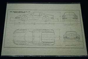 フェラーリ 246GTS 寸法図　[VJ087]