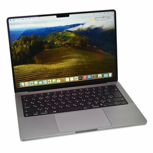 1円スタート 美品 MacBook Pro 14 2021 M1Pro A2442 16GB 512GB OS Sonoma スペースグレイ MKGP3J/A 中古品 6-1