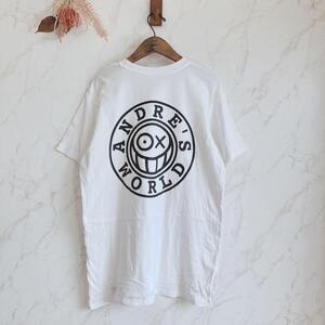 S ユニクロ UNIQLO カットソー Tシャツ 半袖 オーバーサイズ プリント