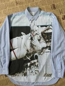 【極希少・即完売・名作・極美品】COMME des GARCONS SHIRT 宇宙飛行士ギンガムチェックシャツ size S