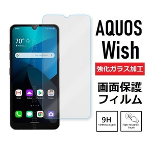 AQUOS wish 画面保護フィルム　強化ガラス加工 No2