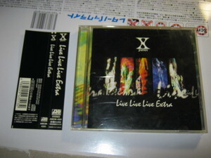 X JAPAN エックス / LIVE LIVE LIVE EXTRA レア帯付CD YOSHIKI HIDE TAIJI SUGIZ