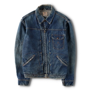 古着 60年代 ラングラー Wrangler BLUE BELL 11MJZ 後期 デニムジャケット Gジャン USA製 メンズL相当 ヴィンテージ /eva003270