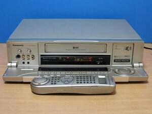 Panasonic★良品 メンテ済 動作良好★高画質 S-VHSビデオデッキ TBC搭載★リモコン&CD取説付★NV-SB800W