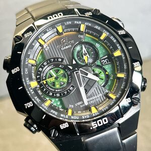 美品 CASIO カシオ EDIFICE エディフィス EQW-M1100DC-1A2 腕時計 タフソーラー 電波ソーラー アナログ 多機能 ブラック 動作確認済み