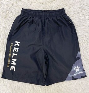 KELME　ケルメ　軽量　ハーフパンツ　ショートパンツ　サカパン　シャカシャカ　ブラック　メンズ　Sサイズ　サッカー　フットサル