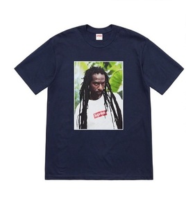 Supreme Buju Banton Tee M navy Tシャツ 19ss 紺 ネイビー ブジュバントン madonna box logo 新品