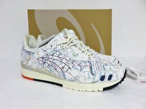 送料無料 新品 asics × atmos GEL-LYTE III OG TYO SUBWAY 27 ホワイト アシックス アトモス ゲルライト 東京 サブウェイ 路線図