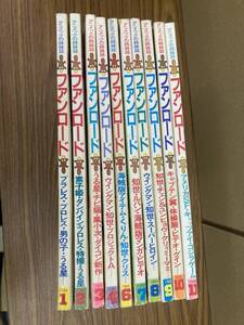 ファンロード 1984年　まとめて10冊セット　ウイングマン　うる星やつら　宇宙刑事シャイダー　キャプテン翼　ダンバイン　など