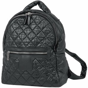 シャネル CHANEL コココクーン リュックサック バックパック デイパック ココマーク ナイロン ブラック A92559 レディース 【中古】