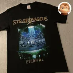 Stratovarius バンドTシャツ ツアーT 半袖 大判 コットン 黒 M