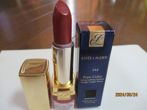 ★ESTEELAUDERエステイローダー★ヨーロッパ購入ピュアカラー１AE（AFUTA　 HOUSE　 RED）レッド系・５千円程 ★未使用・自宅保管