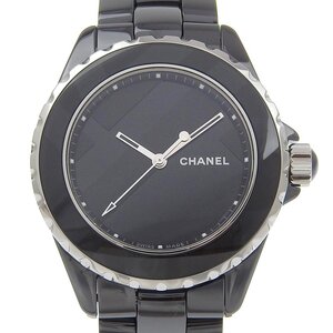 ■ 1円 ～ 中古 美品 参定70.1万■ シャネル CHANEL ■ 限定 J12 アンタイトル H5581 ■箱保 機械式 自動巻き ブラック 黒 メンズ