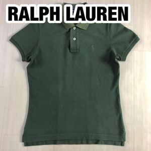 RALPH LAUREN ラルフローレン 半袖ポロシャツ レディースサイズ L グリーン