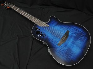 OVATION CE44P BLFL-G LTD オベーション ブルー アメリカン・フレイムメイプル アコースティックギター エレアコ Mid Depth 30本限定