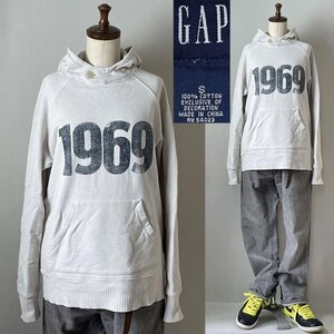 ★ビンテージ オールド ギャップ 紺タグ 90s～00s GAP 1969 コットン100% ロングスリーブ 長袖 スウェット パーカー フーディ トレーナー S