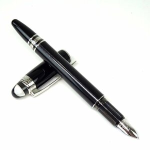 ★E2375 モンブラン スターウォーカー 万年筆 ペン先14K/585 ブラックｘシルバー 試書未確認 MONTBLANC メンズ★