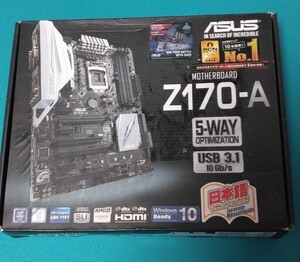 asus★Z170-A マザーボード★LGA1151★Z170チップセット★最新bios 3802★ATX Intel★おまけでCPUi3-6100付！ボードは綺麗な極美品です！