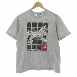 ザノースフェイス THE NORTH FACE PHOTO PRINT TEE Tシャツ カットソー 半袖 ロゴプリント S グレー NT32161 /AT14 メンズ