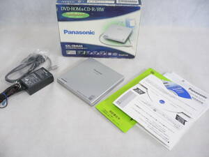 【ほぼ新品】Panasonic 外付けUSBバスパワー ポータブルDVD-ROM＆CD-R/RWドライブ KXL-CB45AN ライティングソフト付き