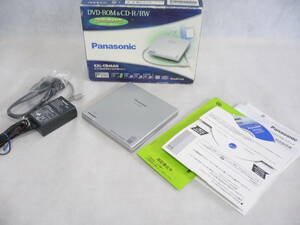 ♪【ほぼ新品】Panasonic 外付けUSBバスパワー ポータブルDVD-ROM＆CD-R/RWドライブ KXL-CB45AN ライティングソフト付き