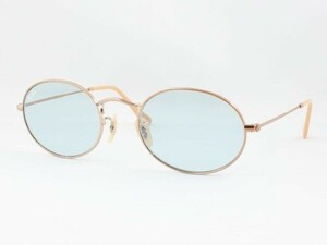 Ray-Ban レイバン RB3547N-9131/0Y 54サイズ 調光サングラス OVAL オーバル EVOLVE エヴォルブ フラットレンズ ライトブルー 丸メガネ