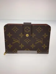 LOUIS VUITTON ポルト・パピエ・ジップ_モノグラム・キャンバス_BRW PVC ブラウン レディース