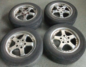 BS BEO/RSノア195/60R15インチPCD114.3メッキアルミ