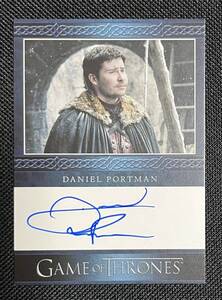 RITTEHOUSE GAME OF THRONES DANIEL PORTMAN as PODRICK PAYNE AUTOGRAPH CARD ダニエル・ポートマン 直筆サインカード