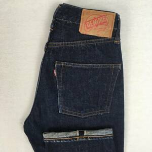 【旧】DENIME ドゥニーム ORIZZONTI オリゾンティ 66タイプ 日本製 ジーンズ W26 赤タブ セルビッチ ボタンフライ 紙パッチ レディース