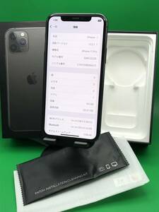 ★本体美品 iPhone 11 Pro 64GB SIMフリー 最大容量100% 格安SIM可 SoftBank ○ MWC22 J/A スペースグレー 中古 新古品 BP2135 2