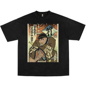 RYKEY DADDY DIRTY Tシャツ 浮世絵 ブラック