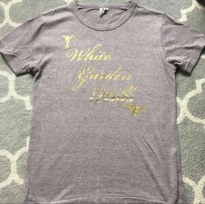 ■格安即決■ スキー スノーボード Tシャツ Sサイズ パープルグレー スキー場 White Garden Hills 白庭台