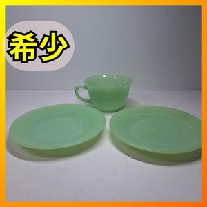 ■ファイヤーキング ジェダイ カップ＆ソーサー JADEITE FIREKING コーヒーカップ マグカップ コップ d639