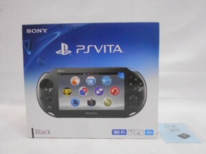 25 送60サ 0529$D04 PSVITA2000 ブラック Ver3.68 アダプター欠品 VITAメモカ8GB付 中古品