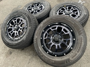 タイヤバリ溝 ナイトロパワー H6 SLUG 16インチ 7J+40 5-114.3 215/70R16 デリカD:5 アウトランダー エクストレイル RAV4 クルーガー RVR