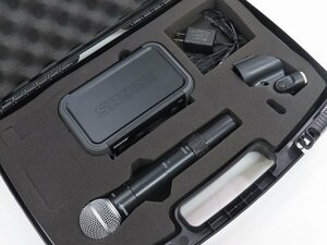 ▲▽SHURE SM58/PGX4 ワイヤレスマイク 受信機 シュアー ケース付△▼025898002Jm△▼