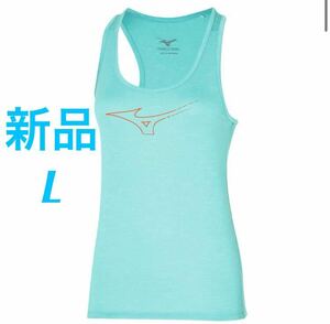 MIZUNO ランニングクイックドライタンク Lエンジェルブルー　レディース/ウィメンズ　J2JA2208 送料無料