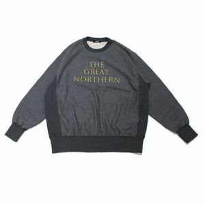 UNDERCOVER アンダーカバー 24AW Twin Peaks 脇リブスウェット THE GREAT NORTHERN 4 ヘザーチャコール