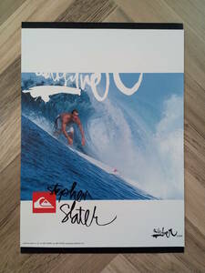 ★Quiksilver StephenSlater広告/ 簡単！入れるだけ額装セット クイックシルバー サーフィン ポスター風デザイン A4サイズ 送料230円～