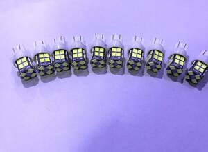 24V用　T10ウェッジ球　20連SMD　ホワイト　ポジション球 LED　10個セット.