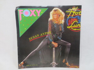 ♪洋楽 SUSAN ANTON スーザン アントン FOXY/GIVE IN シングルレコード EP 非売品 サンプル 非売品♪