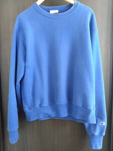 Champion スウェット 　カラー：BLUE　サイズM リバースウィーブ REVERSE WEAVE 00代　ホンジュラス製　青タグ