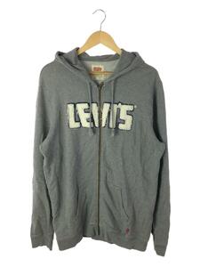 Levi’s◆LVC刺繍ロゴ/パーカー/L/コットン/GRY/72567-0006