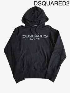 美品★20SS★DSQUARED2★ディースクエアード★ロゴパーカー★ブラック★M★国内正規品