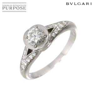 ブルガリ BVLGARI インコントロ ダモーレ ダイヤ 0.30ct E/VVS1/EX 7号 リング Pt プラチナ【証明書・鑑定書付き】 90259238