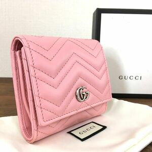 ☆送料無料☆ 未使用品 GUCCI コンパクトウォレット 598629 プチマーモント ピンク 232