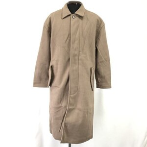 訳あり未使用品☆エマクローズ/EMMA CLOTHES☆ロング丈/ステンカラーコート【F/メンズL相当/ベージュ】ビジネス/スーツ/Coat◇cBH484